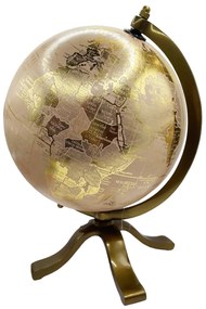 Glob Pamantesc decorativ Globe 23x25cm, Roz