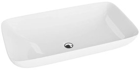 Lavoar pe blat Rune Raido dreptunghiular 71 cm alb lucios