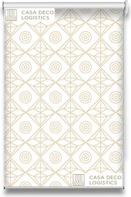 Roletă textilă Royal 5018 cu model geometric elegant auriu