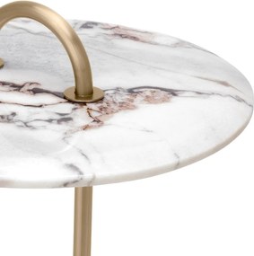 Masuta laterala design LUX cu blat din marmura Zappa