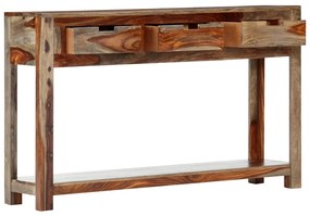 247753 vidaXL Masă consolă cu 3 sertare, 120x30x75 cm, lemn masiv de sheesham