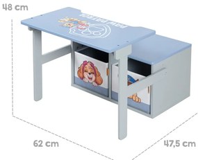 Bancă / masă de copii albastră Paw Patrol – Roba