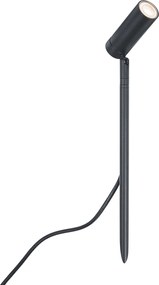 Spot cu țăruș negru 40cm incl. LED reglabil IP65 incl. cablu și ștecher - Carl