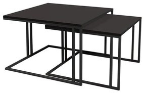 Set 2 măsuțe cafea Froyd (Negru + Negru molet) . 1105866