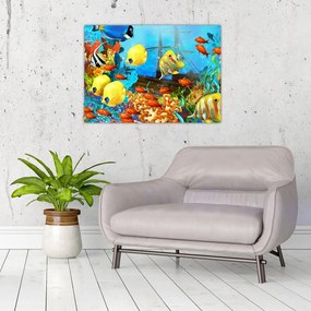 Tablou - Recif de corali colorat (70x50 cm)