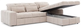 Canapea pe partea dreaptă Magnelio Mini cu scaun extensibil electric și funcție de dormit - bej boucla Catch Me 02