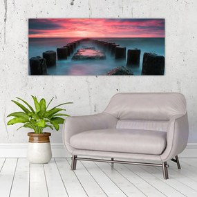 Tablou - Pietre în mare (120x50 cm)