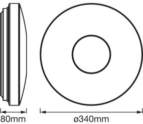 Ledvance - Plafon LED cu senzor SPARKLEDOT LED/24W/230V