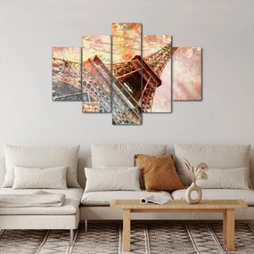 Tablou - Turnul Eiffel în stil vintage (150x105 cm)