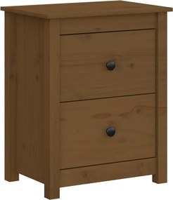 vidaXL Noptieră, maro miere, 50x35x61,5 cm, lemn masiv de pin