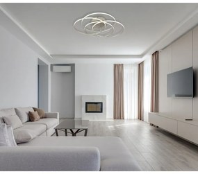 Plafoniera LED rotativa orientabila metal nichel KOMBOS