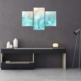 Tablou - Fluture în albastru (90x60 cm)