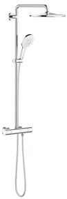 Coloana dus Grohe Rainshower SmartActive 310, baterie termostatata, 111 cm, moon white - 26647LS0