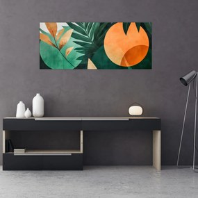 Tablou - Motive naturale geometrice (120x50 cm)