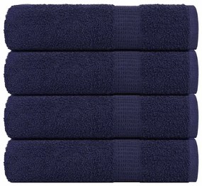vidaXL Prosoape de baie 4 buc Bleumarin 100x150cm 360 g/m² 100% bumbac