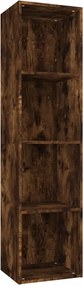 vidaXL Bibliotecă/dulap TV stejar fumuriu 36x30x143 cm lemn prelucrat