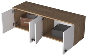 Dulap superior de bucătărie Eano (nuc + alb). 1127739