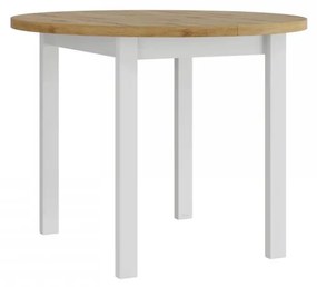 Masă sufragerie extensibilă Messas 100 130 II L (Stejar artisan + albă) (pentru 2-4 persoane). 1105399