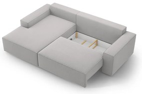 Colțar gri deschis extensibil (cu colț pe partea stângă ) Jodie – Micadoni Home