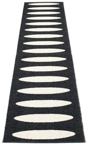 Covor tip traversă pentru interior și exterior negru 70x300 cm Ella Black – Pappelina