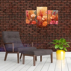 Tablou - Flori de pajiște, pictură (90x60 cm)