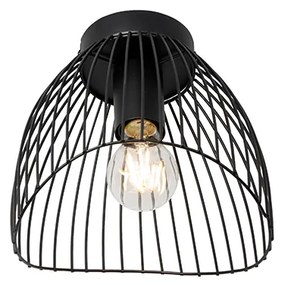 Plafoniera de design neagră 20 cm - Pua