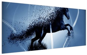 Tablou modern cu cal (120x50 cm), în 40 de alte dimensiuni noi