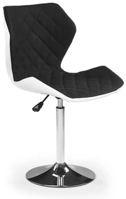 Scaun de bar Matrix, negru/alb