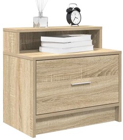 vidaXL Noptiera cu sertar Stejar Sonoma 51x31x47 cm