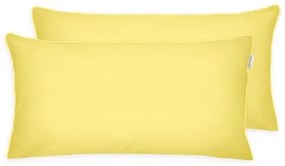 Față de pernă din Percale Tom Tailor Light Lemon - Sky blue, 40 x 80 cm