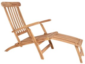 Șezlong Arrecife din tec cu spătar reglabil