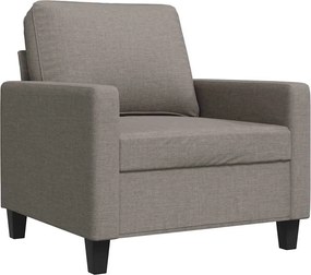 vidaXL Fotoliu canapea, gri taupe, 60 cm, material textil