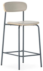 Scaune de bar bej 2 buc. tapițate (înălțime șezut 65,5 cm) Saula – Marckeric