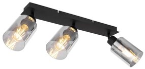 Plafoniera cu 3 spoturi directionabile design modern HADERA negru