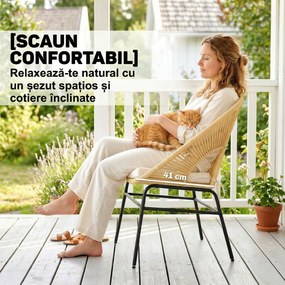 Outsunny bistro mobilier ratan polyrattan | Aosom Romania