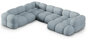 Colțar albastru deschis (cu colț pe partea stângă/în formă de "U") Loretto – Cosmopolitan Design