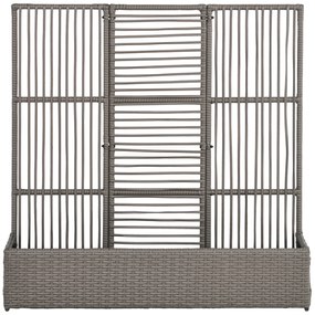 Outsunny Suport pentru plante cu trestie ghiveci rectangular din rășină împletită și oțel dim. 103L x 29l x 103H cm | Aosom Romania