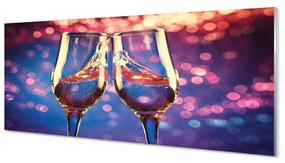 Tablouri acrilice Colorat ochelari de fundal șampanie