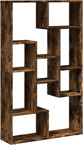 vidaXL Bibliotecă, stejar fumuriu, 72x20x120,5 cm, lemn prelucrat