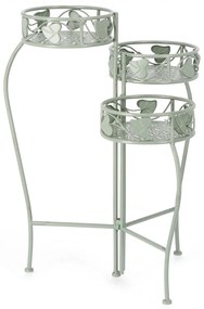 Set 3 ghivece Harriet, Otel, Verde deschis, 22x65 cm
