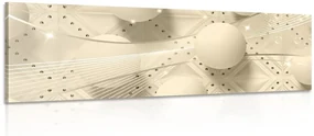 Tablou lux alb în design sepia