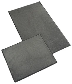 Bellatex Set de covorașe de baie fără decupaj BANYGOLD gri închis, 60 x 100, 60 x 50 cm