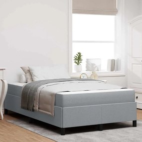 vidaXL Pat cu arcuri Gri deschis, Negru 120 x 190 cm