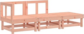 vidaXL Set mobilier de grădină, 3 piese, lemn masiv douglas