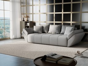 Canapea extensibilă dumonde cu ladă de depozitare si sezut confortabil din spuma high-density, Berlin Enjoy Grey 250x100 cm