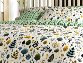 Lenjerie de pat din crep TREEVELLA POLY verde Dimensiune lenjerie de pat: 2 buc 70 x 90 cm | 200 x 220 cm