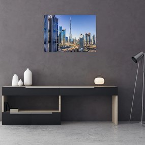 Tablou pe sticlă - Dimineața la Dubai (70x50 cm)