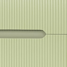 Trent Mobilier de baie 80 cm chiuvetă ceramică (2 sertare) cu oglindă 60x80 cm verde măslin verde-pistachio