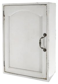 Dulapior de perete din lemn masiv reciclat, cu aspect vintage
