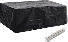 vidaXL Husă mobilier grădină, 8 ocheți, 200x160x70 cm